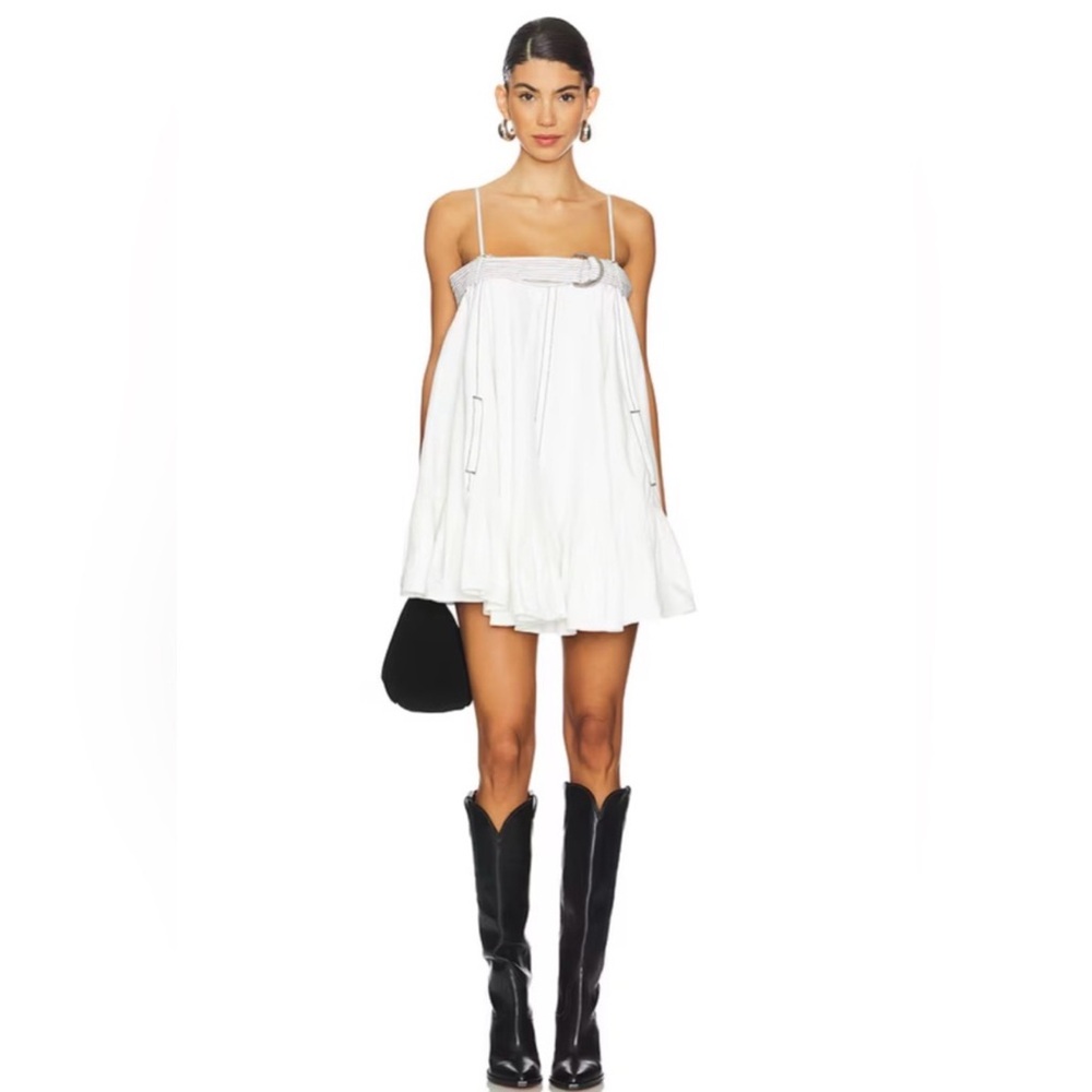Bay‎ Breeze Mini Dress white size extra large free people cotton with pockets
